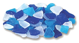 Ocean Blue Mix Sea Glass - 4.4 Lb, Resin Special Effects