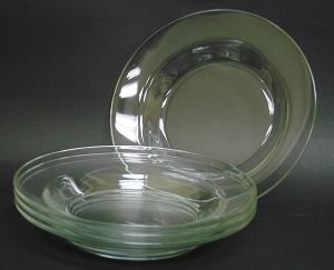 9 Round Glass Soup Bowls - 4 pack, Glass