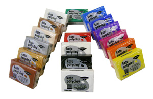 Kato Polyclay Assortment - 17 Colors, Kato Polymer Clay