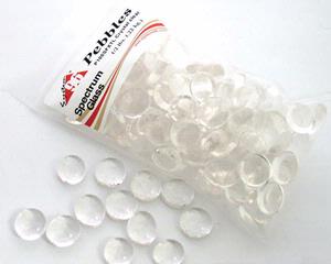 System 96 Glass Pebbles - Crystal Clear, Glass Pebbles - 96 COE