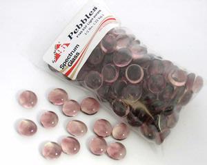 System 96 Glass Pebbles - Light Purple, Glass Pebbles - 96 COE