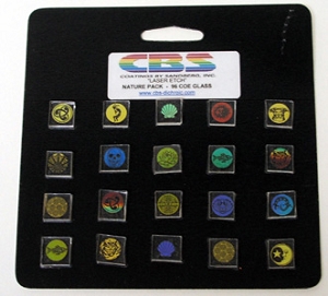 20 Small Dichroic Nature Pinwheels - 90 Coe, Dichroic Assortments