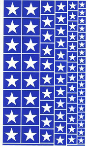 Rub N Etch Stencil - Stars, Fusing Decals