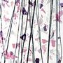 Bullseye Fracture Streamer Light Pink, Plum And White With Black On Clear - 90 COE