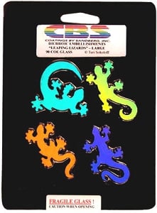 Dichroic Pre-cut Large Lizards - 90 COE, Special Order Dichroic Packs