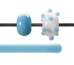 Light Cyan Opal Rodz, Bullseye Opalescent Rods
