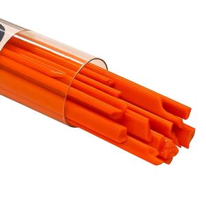 Uroboros Orange Opal Noodles - 96 Coe, Noodles - 96
