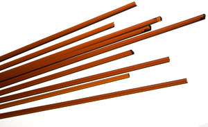 Uroboros Dark Amber Transparent Rods - 96, Transparent Rods - 96