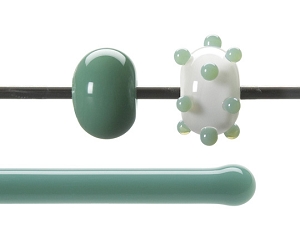 Mineral Green Opal Rodz, Bullseye Opalescent Rods