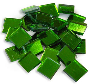 1/2 Green Mirror Tiles, Mirror Tiles