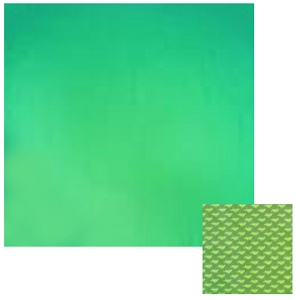 Dichroic Aqua on Thin Clear Radium - 4 x 4, 