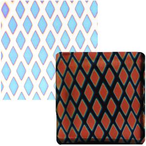 Dicro Slide Diamond Pattern - 3-1/5 x 8, 96 COE Dichroic Sale