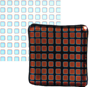 Dicro Slide Squares Pattern - 3-1/5 x 8, Fusible Paper