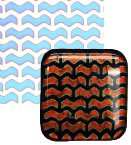 Dicro Slide Wings Pattern - 8 x 8, Fusible Paper