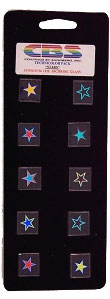 10 Medium Technicolor Dichroic Stars - 90 Coe