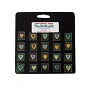 20 Small Technicolor Dichroic Hearts - 96 Coe