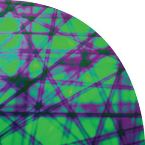 System 96 Dichroic Emerald Pixie Stix On Thin Black - 1/4 Sheet