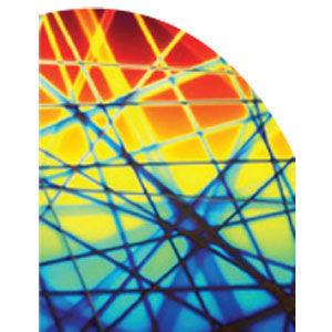 System 96 Dichroic Rainbow Pixie Stix On Thin Clear - 1/4 Sheet