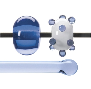 Pale Sky Blue Transparent Rodz, Bullseye Transparent Rods