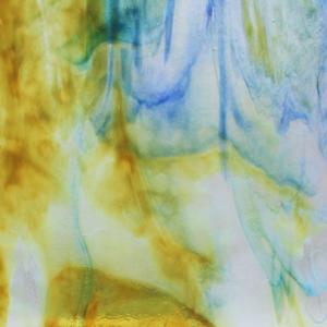 Youghiogheny Ice White, Turquoise, Cobalt Blue, Silver Yellow Stipple, Stipple