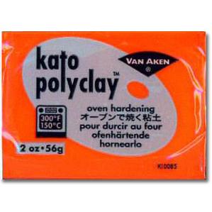 Orange Kato Polyclay - 3 oz, Kato Polymer Clay