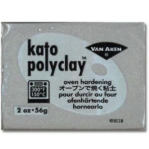 Metallic Silver Kato Polyclay - 3 oz, Kato Polymer Clay