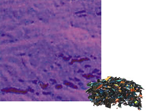 2 oz Purple Dichroic Frit on Black, Special Order Dichroic Frit