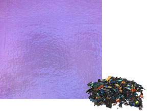 2 oz Violet Dichroic Frit on Black, Special Order Dichroic Frit