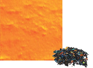 2 oz Cyan / Red Dichroic Frit on Black, Special Order Dichroic Frit