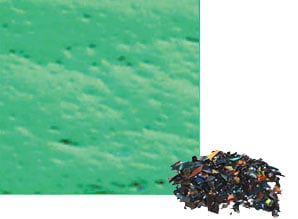 2 oz Pink / Teal Dichroic Frit on Black - 90 COE