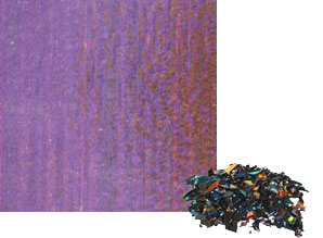 2 oz Yellow / Purple Dichroic Frit on Black, Special Order Dichroic Frit