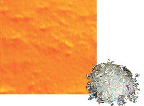 2 oz Cyan / Red Dichroic Frit on Clear, Special Order Dichroic Frit