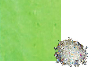 2 oz Magenta / Green Dichroic Frit on Clear - 90 COE