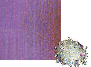 2 oz Yellow / Purple Dichroic Frit on Clear, Special Order Dichroic Frit