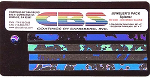 CBS Small Splatter Dichroic Pack - 90 COE, Special Order Dichroic Packs