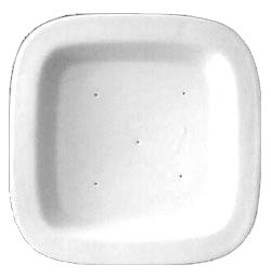 10-1/4 Square Plate With Very Rounded Corners, Special Order Medium Square Plates & Platters