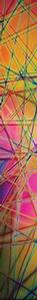 Dichroic Strip - Multi-color Pixie Stix on Thin Black (96 COE), Strips