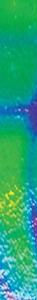 Dichroic Strip - Emerald Aurora Borealis on Thin Clear (96 COE), Strips