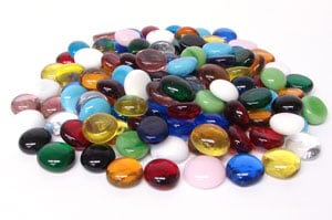 System 96 Glass Pebbles - Mixed Color Assortment, Assortments