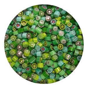 Green Millefiori Assortment, Millefiori