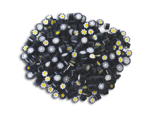 Black Millefiori Assortment, Millefiori
