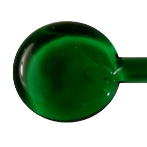 Dark Emerald Green Single Transparent Rod, Transparent Single Rods