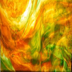 Kokomo Forest Green and Dark Amber Streaky, Streakies and Transparents