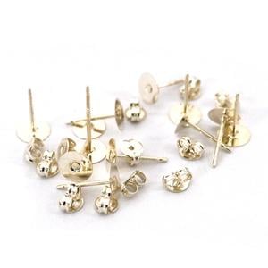 Sterling Silver Earring Posts - 6 Pair, Supplies