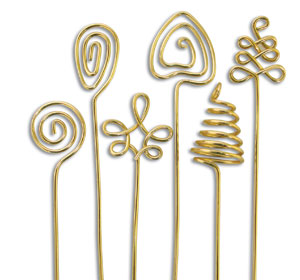 Gold Fan Pulls - 6 Piece Assortment, Gift Items