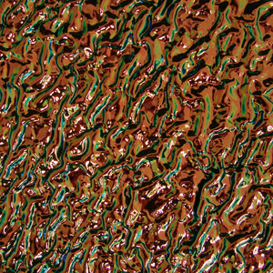 Dichroic Salmon on Black Ripple - 4 x 4, CBS 4x4 on Ripple