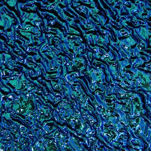 Dichroic Pink / Teal on Black Ripple - 4 x 4, CBS 4x4 on Ripple