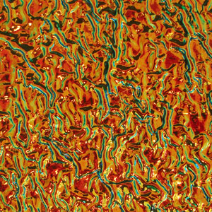 Dichroic Cyan / Dark Red on Black Ripple - 4 x 4, CBS 4x4 on Ripple