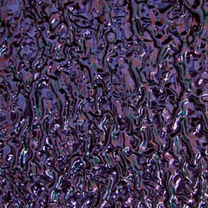 Dichroic Violet on Black Ripple - 4 x 4, CBS 4x4 on Ripple