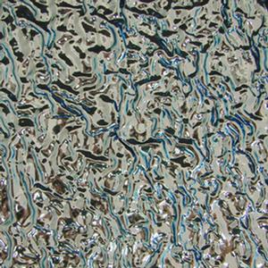 Dichroic Silver on Black Ripple - 1/4 Sheet, CBS 1/4 Sheet on Ripple